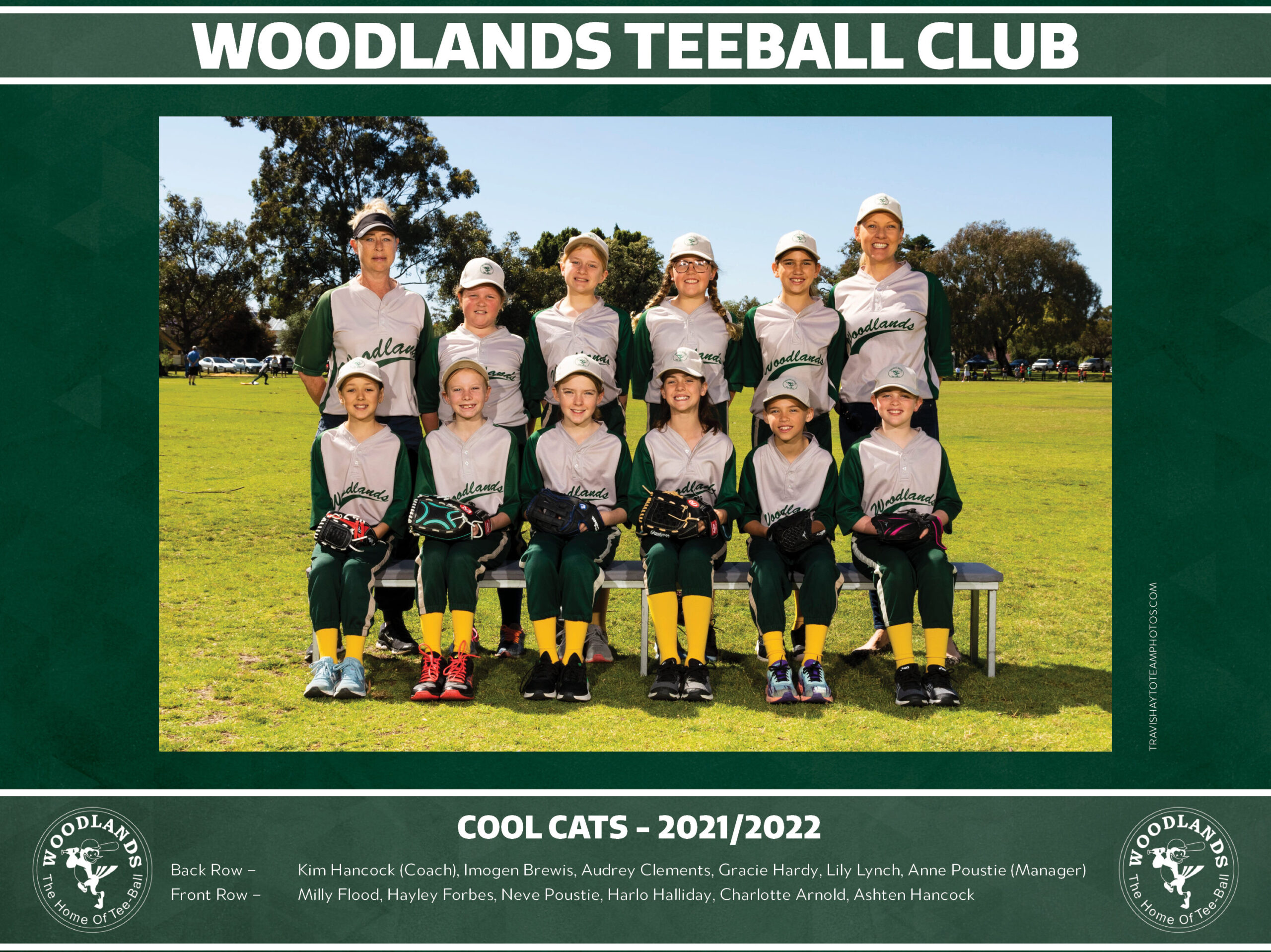 2021/22 Woodlands Teeball Club Team Photo
